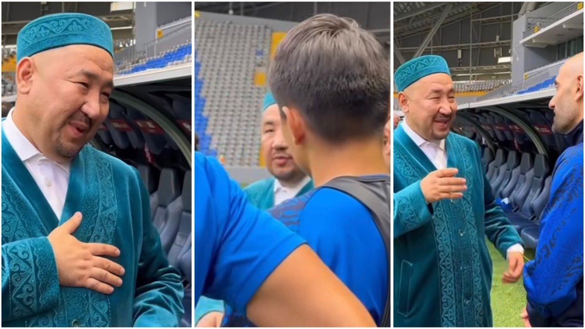 «Жаратқан жар болсын!»: Нұрлан имам футболшыларға бата беріп, дұға жасады