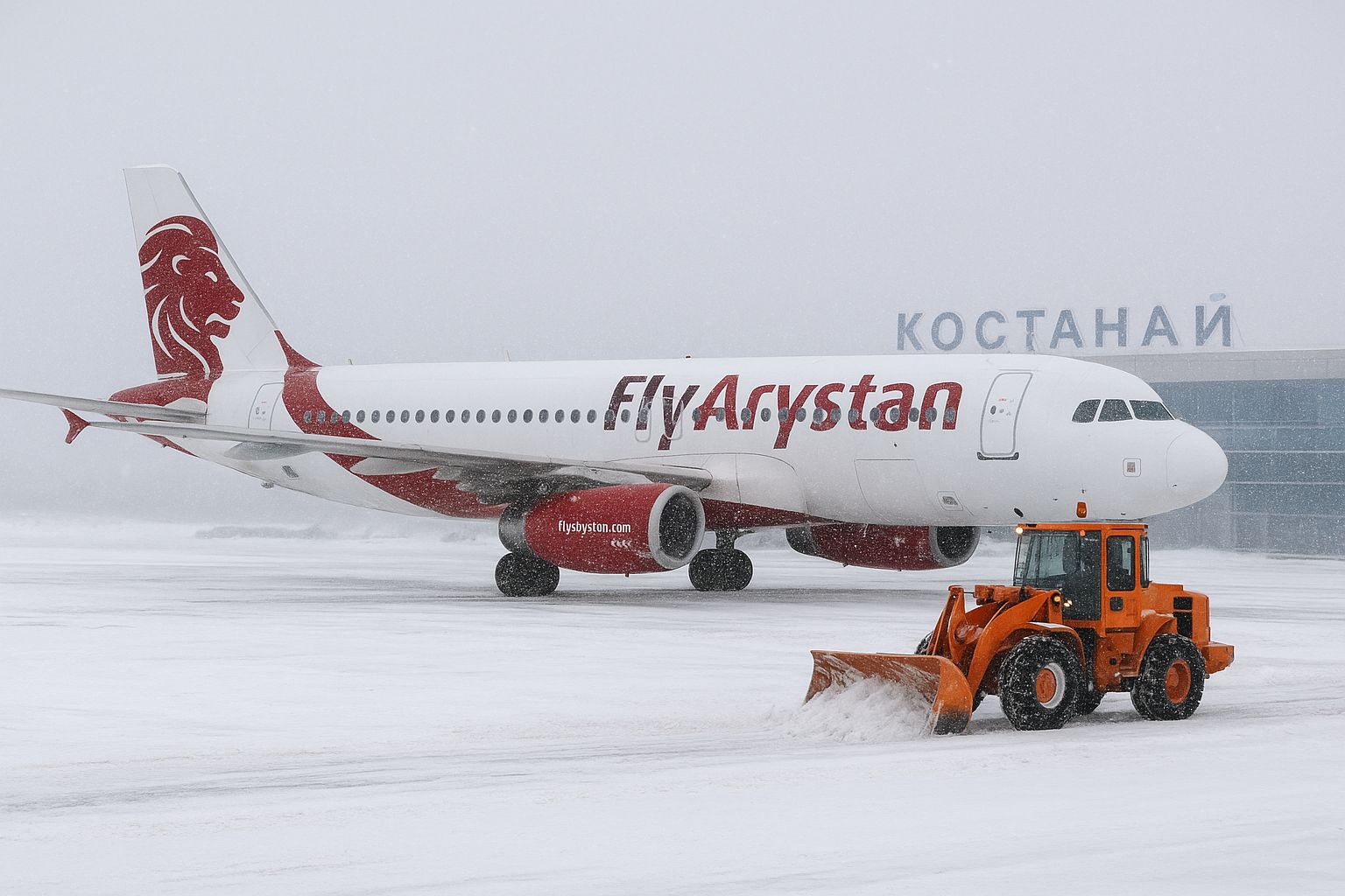 FlyArystan рейсі Костанайда қона алмады – әуежай уақытша жұмысын тоқтатты