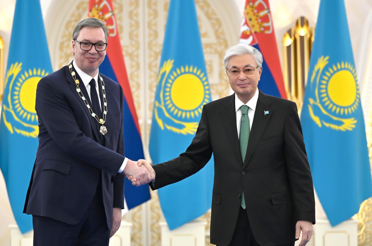 Тоқаев Сербия президентін «Алтын Қыран» орденімен марапаттады