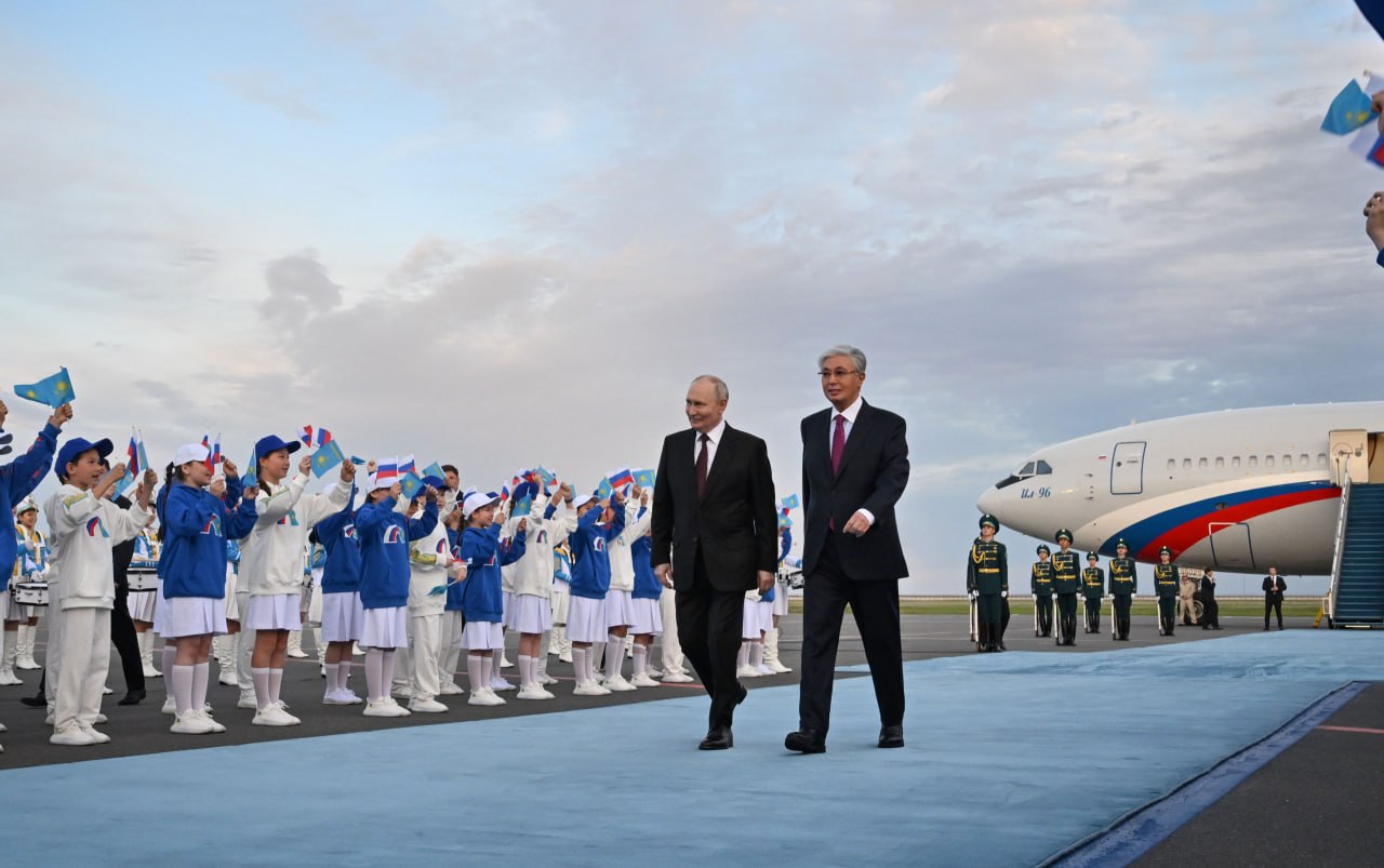 Путин Қазақстанға мемлекеттік сапармен келді
