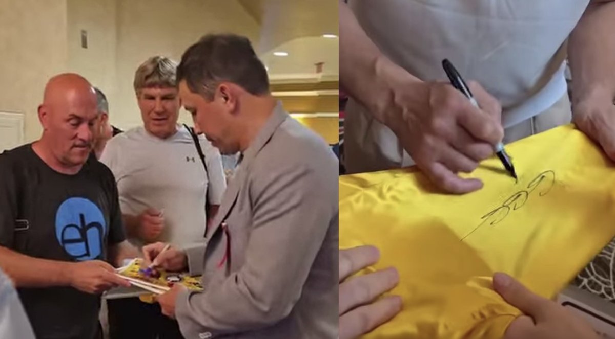 Геннадий Головкин Халықаралық бокс даңқы залының рәсіміне қатысты