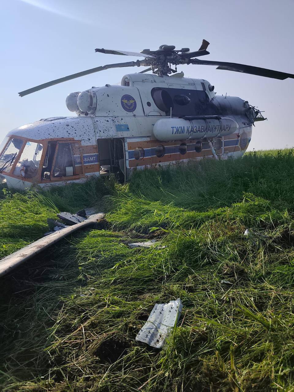 Павлодар облысында Ми-8 АМТ тікұшағы шұғыл қонуға мәжбүр болды