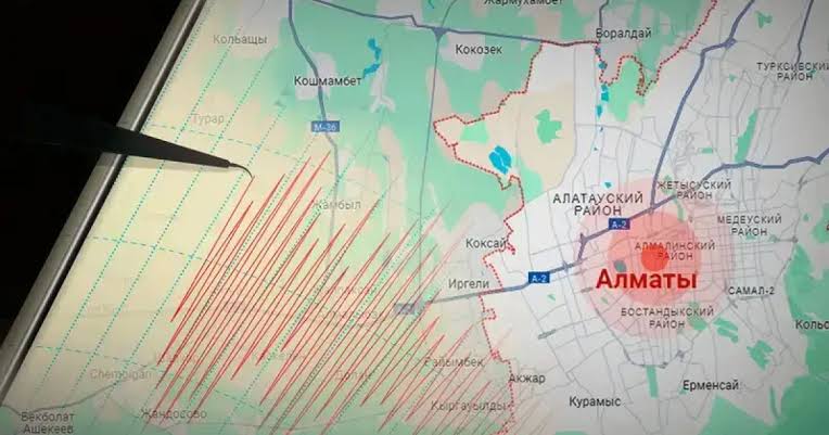 Алматыда жер сілкінді: дүмпу 3-4 балға жетті